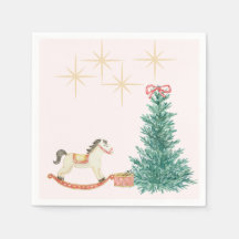 Convite para Chás de fraldas natais vintages