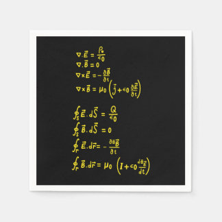 Guardanapo De Papel Convite para Sticker Quadrado de Fórmula Física