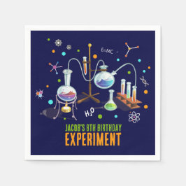 Guardanapo De Papel Convites de aniversário de ciência