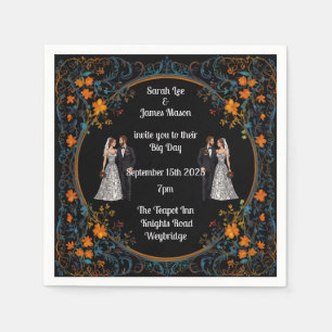 Guardanapo De Papel Convites e Convites personalizados para Casamento