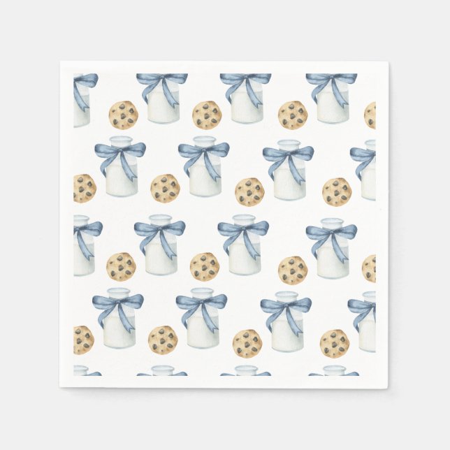 Guardanapo De Papel Cookie e Festa de aniversário de leite (Frente)