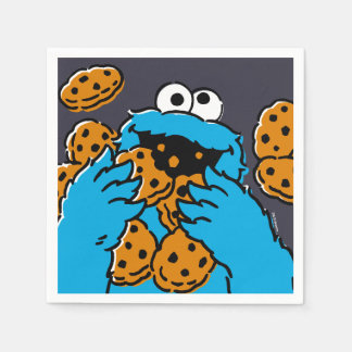 Guardanapo De Papel Cookie Monster Eating All the Cookies