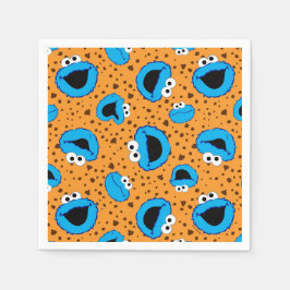 Guardanapo De Papel Cookie Monster no padrão de biscoito
