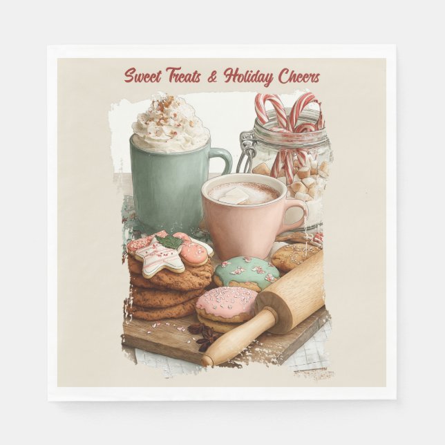 Guardanapo De Papel Cookies, Cocoa & Christmas Cheer (Frente)