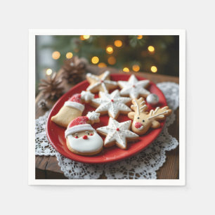 Guardanapo De Papel Cookies de Natal de rico