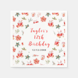 Guardanapo De Papel Cookies de Natal e Festa de aniversário de cacau V