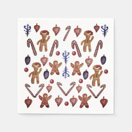 Guardanapo De Papel Cookies e doces de Natal