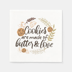Guardanapo De Papel Cookies são feitos de Manteiga e Amor
