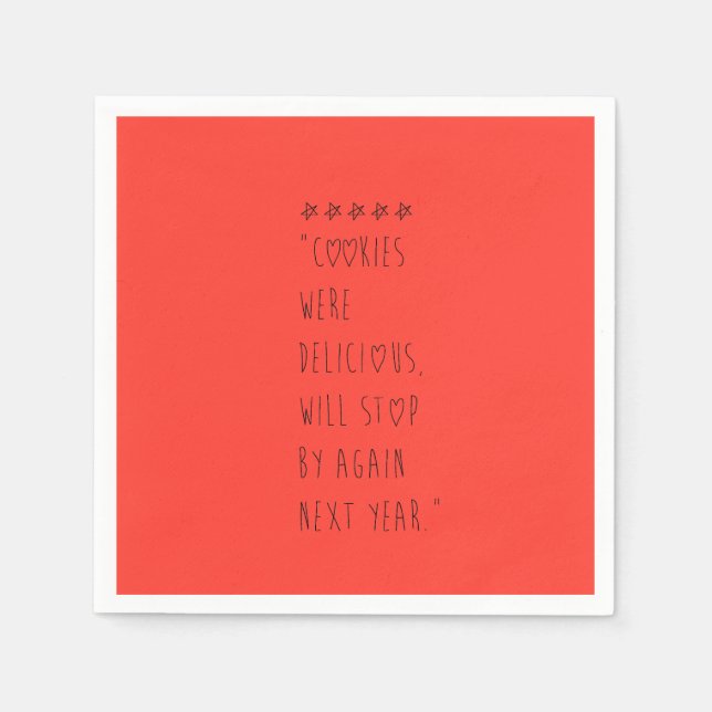 Guardanapo De Papel Cookies were delicious (Frente)