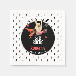 Guardanapo De Papel Cool Punk Rockstar Any Age Birthday