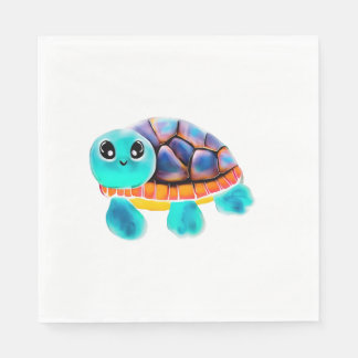 Guardanapo De Papel Cópia de pintura encaústica de tartaruga