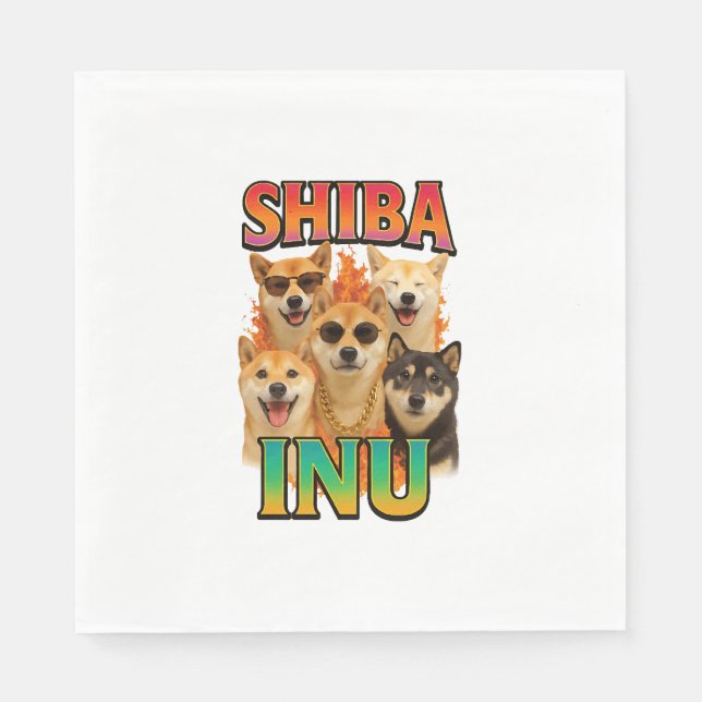 Guardanapo De Papel Cópia Shiba Inu (Frente)