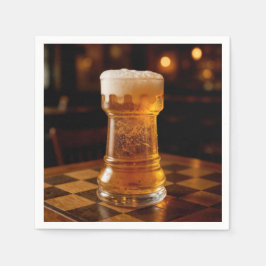 Guardanapo De Papel Copo de Cerveja em Forma de Peça de Xadrez Torre