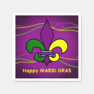 Guardanapo De Papel Copo de Cocktail Descartável Fleur de Lis MARDI GR