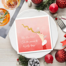 Copo de Martini Derramando Brilho de Natal Festa