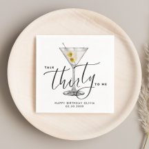 Copo de Martini “Talk Thirty to Me” Minimalista 30
