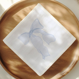 Guardanapo De Papel Coquete Papel de Laço Azul