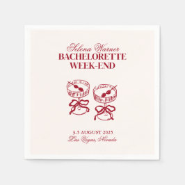 Guardanapo De Papel Coquetéis Modernos Fim de Semana de Solteira