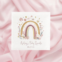 Coquetel Boho Floral Arco-íris Baby Sprinkle