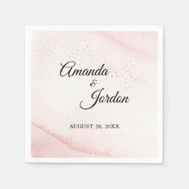 Guardanapo De Papel Coquetel-coquetel Cor-de-Sol Rosa