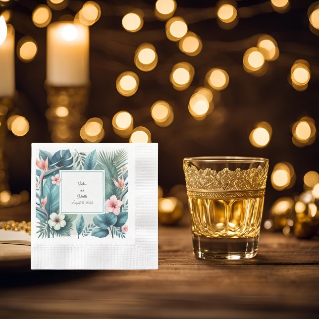 Guardanapo De Papel Coquetel Cozido de Essência Tropical (Criador carregado)