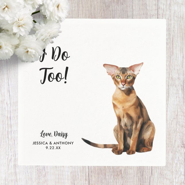 Guardanapo De Papel Coquetel de Casamento de Gato (Criador carregado)