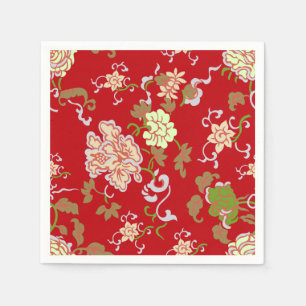 Guardanapo De Papel Coquetel de Decor de Flor Oriental Chinês