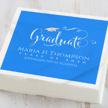 Coquetel de festa de formatura Blue Script Mortarb