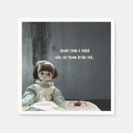 Guardanapo De Papel Coquetel de Halloween Napkins, Srta. Muffet assust