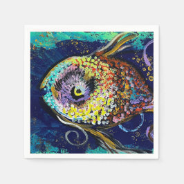 Guardanapo De Papel Coquetel de Peixe Napkins