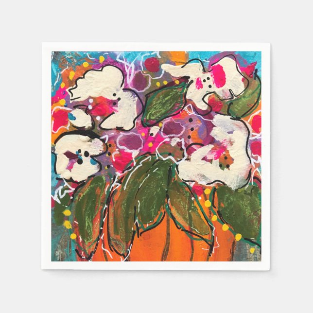 Guardanapo De Papel Coquetel de queda colorida Napkin (Frente)