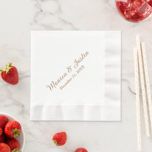 Guardanapo De Papel Coquetel de Recepção de Casamento