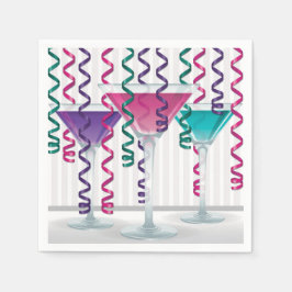 Guardanapo De Papel Coquetel e fita brilhantes