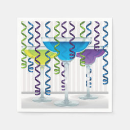 Guardanapo De Papel Coquetel e fita brilhantes