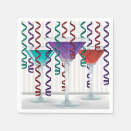 Guardanapo De Papel Coquetel e fita brilhantes