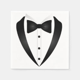 Guardanapo De Papel Coquetel Formal Tuxedo