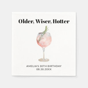 Guardanapo De Papel Coquetel Mais Velho, Mais Sabedor, Mais Quente