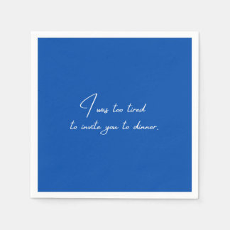 Guardanapo De Papel Coquetel napkin festa azul engraçada