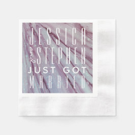 Guardanapo De Papel Coquetel Napkin Turquoise e Lavandas