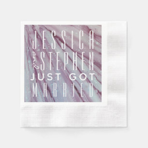 Guardanapo De Papel Coquetel Napkin Turquoise e Lavandas