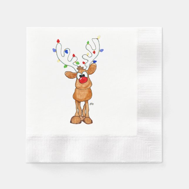 Guardanapo De Papel Coquetel Napkins Holiday (Frente)