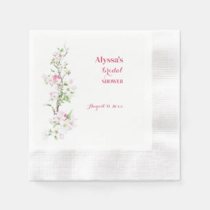 Guardanapo De Papel Coquetel Personalizado Apple Blossom Chá de Noiva