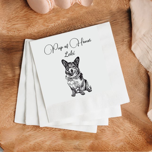 Guardanapo De Papel Coquetel personalizado de cão Napkin Pet Napkin (Criador carregado)