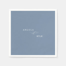 Guardanapo De Papel Coquetel Personalizado do Periwinkle Elegante