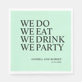 Guardanapo De Papel coquetel recepção de casamento