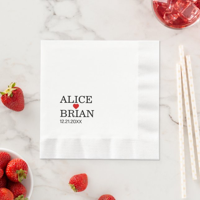 Guardanapo De Papel Coquetel Recepção de casamento (Insitu)