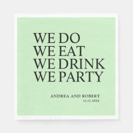 Guardanapo De Papel coquetel recepção de casamento