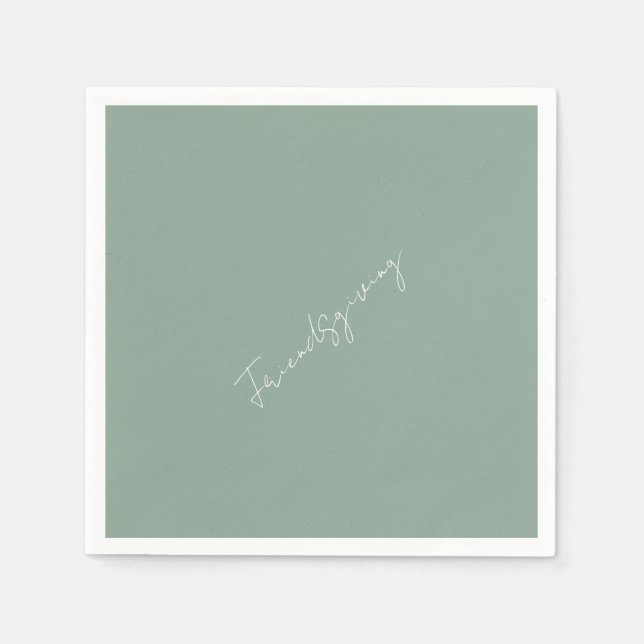 Guardanapo De Papel Coquetel Sage de Amizade (Frente)