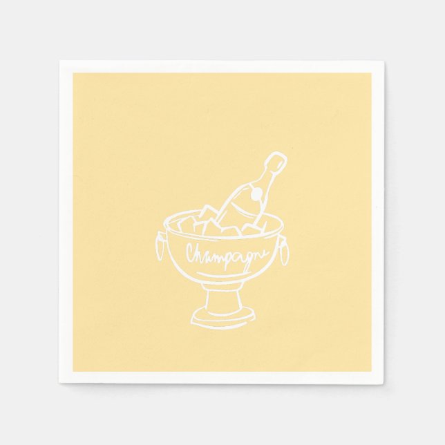 Guardanapo De Papel Coquette Champagne (Frente)