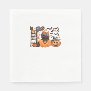 Guardanapo De Papel Coquette Halloween Arcos De Gato Bonito Pumpkin Sp